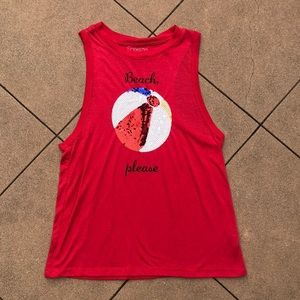 Super cute summer top!!  🏖  Beach Please!